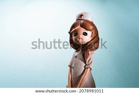 3d render, cartoon character doctor uniform