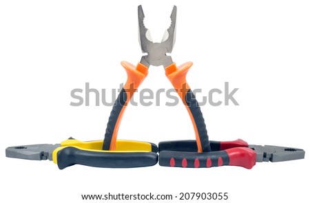 hand tools isolated on white background