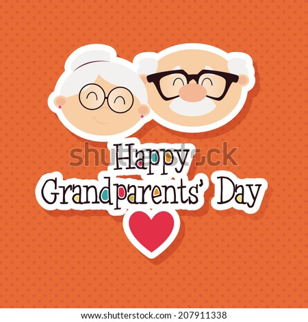 abstract grandparents day background with special objects Royalty-Free Stock Photo #207911338