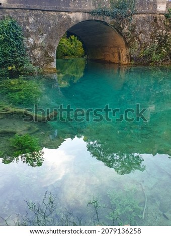 Nice bridge with turquoise water