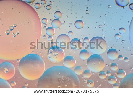 Multicolored abstract background picture made with oil, water and soap