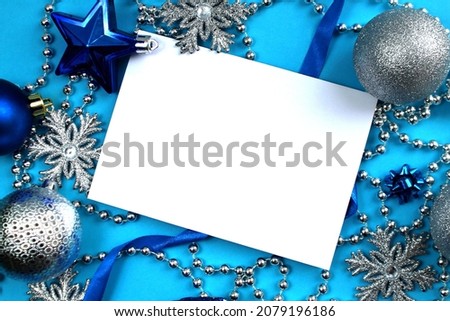 Christmas theme with Christmas decorations and place for text.