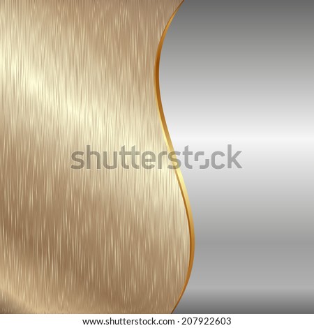 gold and iron metallic background