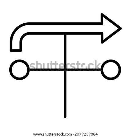 Weather Vane icon vector image. Can also be used for web apps, mobile apps and print media.