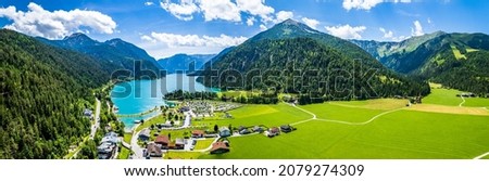 landscape at the achensee lake in austria - pertisau Royalty-Free Stock Photo #2079274309