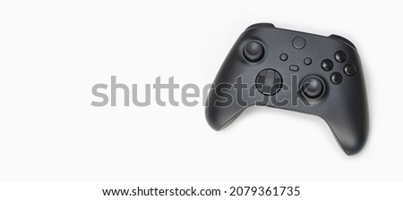 Next Generation game controller on white background Royalty-Free Stock Photo #2079361735