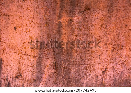 Red rusty metal Royalty-Free Stock Photo #207942493