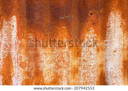 Red rusty metal Royalty-Free Stock Photo #207942553