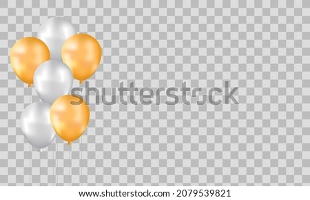 Balloons Design Background Template. Eps 10