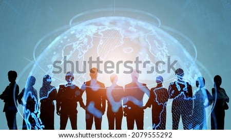 Environmental technology concept. Sustainable development goals. SDGs. Group of people. Human Resources. Royalty-Free Stock Photo #2079555292