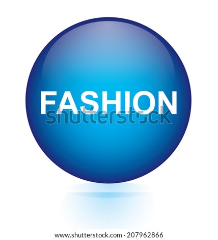 Fashion blue circular button 