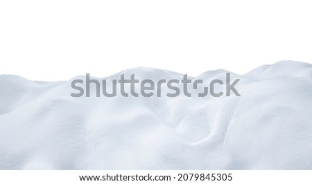 snow isolated on white background. High quality photo