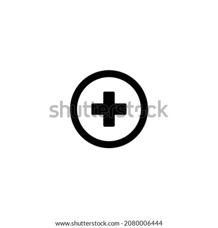 Medical symbol icon vector for web site Computer and mobile app