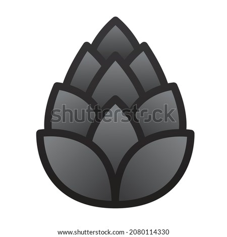 pine cone vector illustration clip art icon