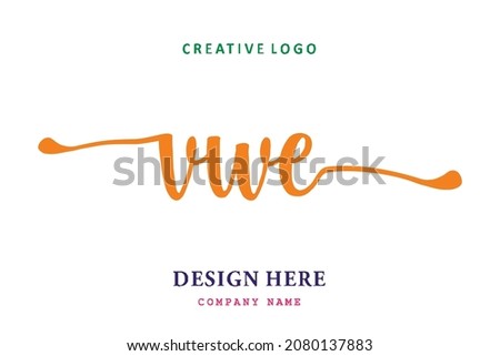 VWE lettering logo is simple, easy to understand and authoritative
