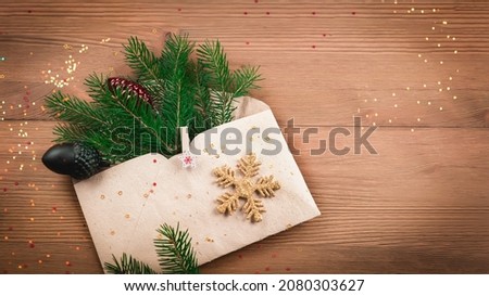 New Year background New Year trees on a wooden background