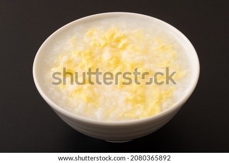 Image shot of egg porridge