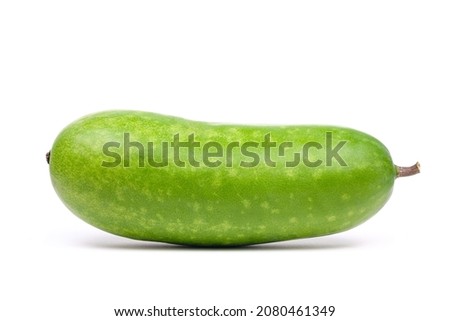 Winter Melon or White Gourd isolated on white background Royalty-Free Stock Photo #2080461349