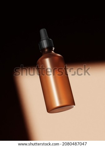 photography of an orange frosted-glass cosmetic product