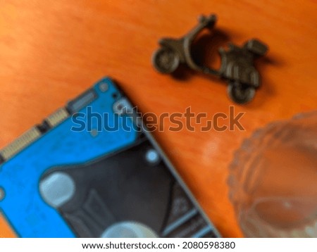 Defocused abstract background of hard disk