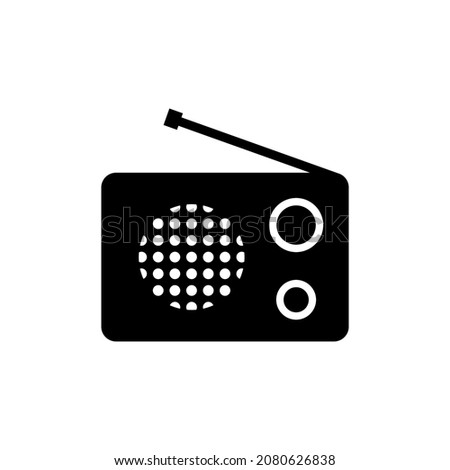 Radio icon design template vector isolated illustration