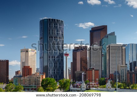 Skyline Calgary Royalty-Free Stock Photo #208069798