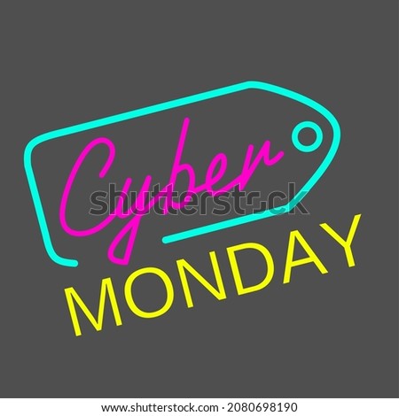 illustration vector graphic of cyber monday perfect for cyber monday, icon, shopping mall, national celebration