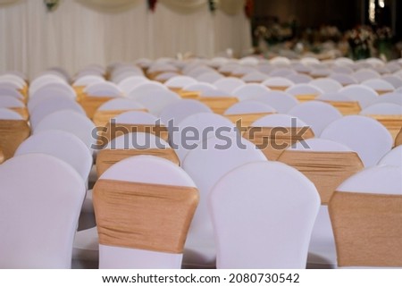 chairs arranged elegantly in an event