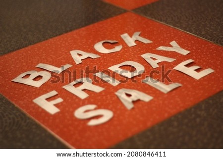 black friday sale photo with brown background