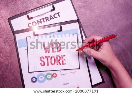 Text caption presenting Web Store. Business overview consumers directly buy goods or services from a seller online Bulletin Board Notice Designs Brainstorming Ideas And Inspirations