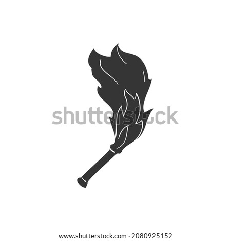 Bengal Icon Silhouette Illustration. Torch Vector Graphic Pictogram Symbol Clip Art. Doodle Sketch Black Sign.
