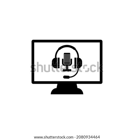 podcast icon, podcast vector sign symbol