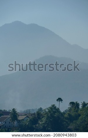 fog in mountains, beautiful photo digital picture