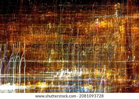 Light abstract with colored stripes