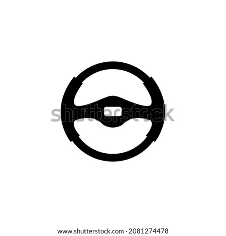 Car steering wheel icons symbol vector elements for infographic web