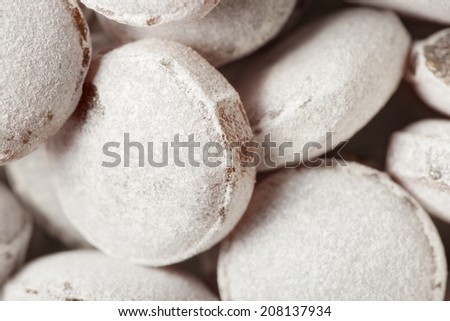 Abstract background, macro of sugar candies