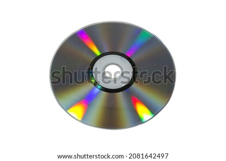 DVD disc isolated on white background.