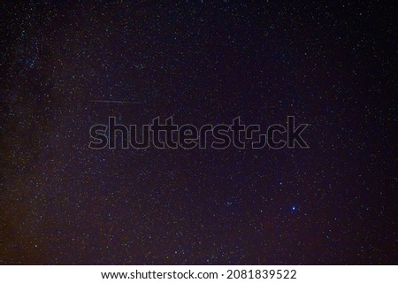Stars on background of night starry sky at night. Astrophotography of the cosmos, galaxies, constellations with stars and nebulae