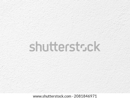 White color wall background cement paper texture. Wallpaper surface for design art work and interior or exterior. High quality abstract pattern can be used as winter season Christmas card backdrop.