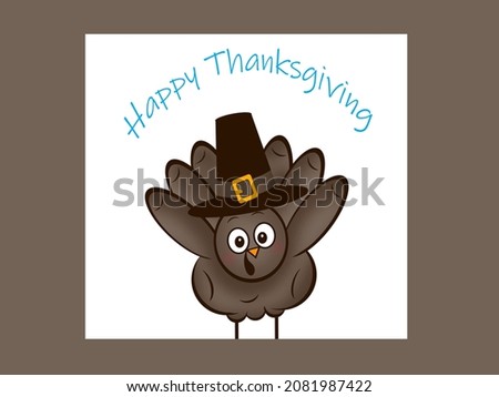 Cartoon Turkey - cartoon turkey with pilgrim hat