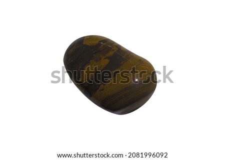 natural sea stone isolated on white background. sea pebbles