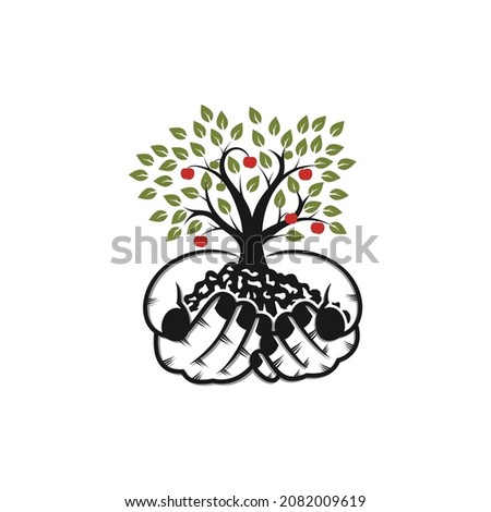 Logo vector for save tree