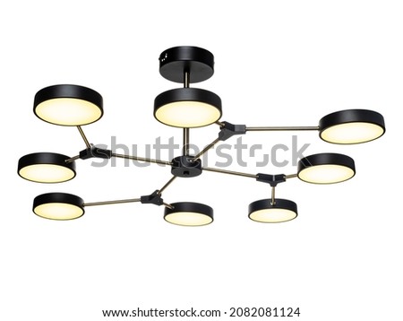 Modern chandelier with diodes included