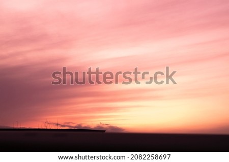 Beautiful pink sunset background. background orange sunset