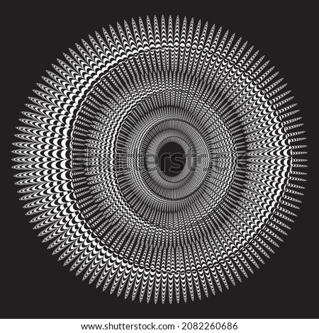 Abstract Spiral Pattern. Design element. Vector illustration