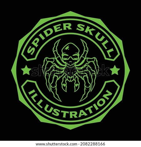Spider Skull Badge, sports emblem