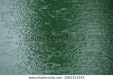                 Rain falling on the Irai River in Spain               