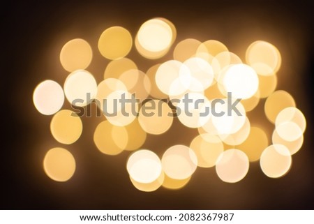 defocus lights bokeh blurred lights christmas tree lights golden bulbs