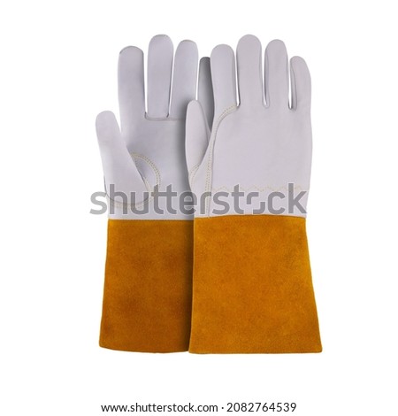 worker gloves isolated on white background