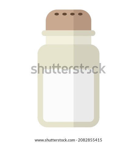 salt shaker flat clipart vector illustration